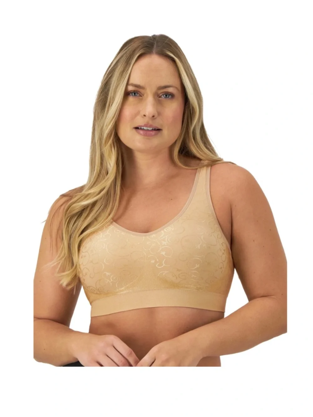 Bali Women's Beautifully You Seamless Wireless Bra - Nude Color - XL